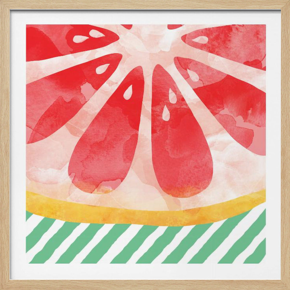 Rød grapefrukt | Plakater - Kunsttrykk