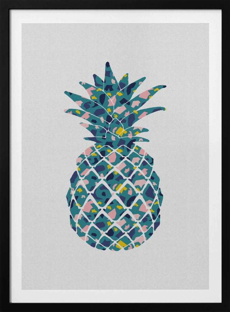 Teal Pineapple | Poster