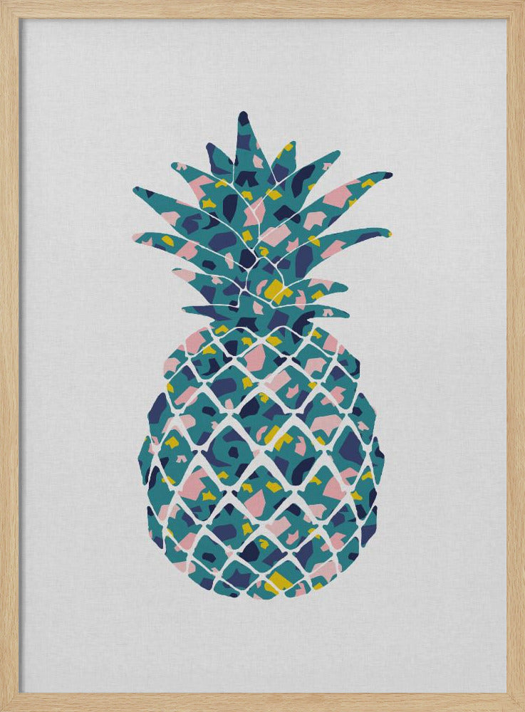 Teal Pineapple | Poster