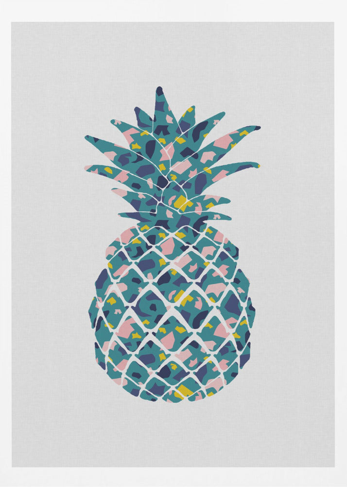 Blågrön Ananas | Poster