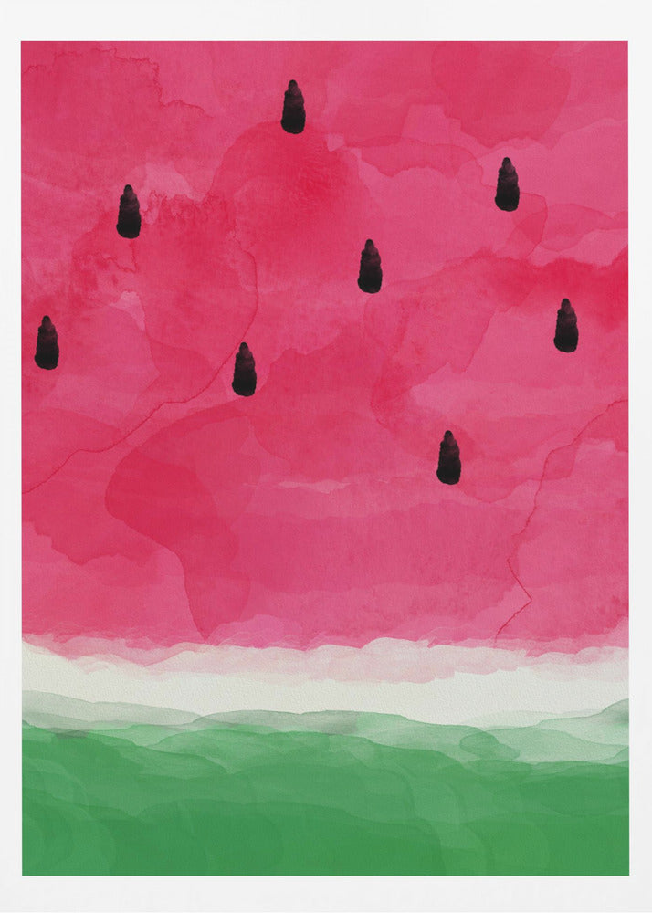 Watermelon Abstract A0 | Poster