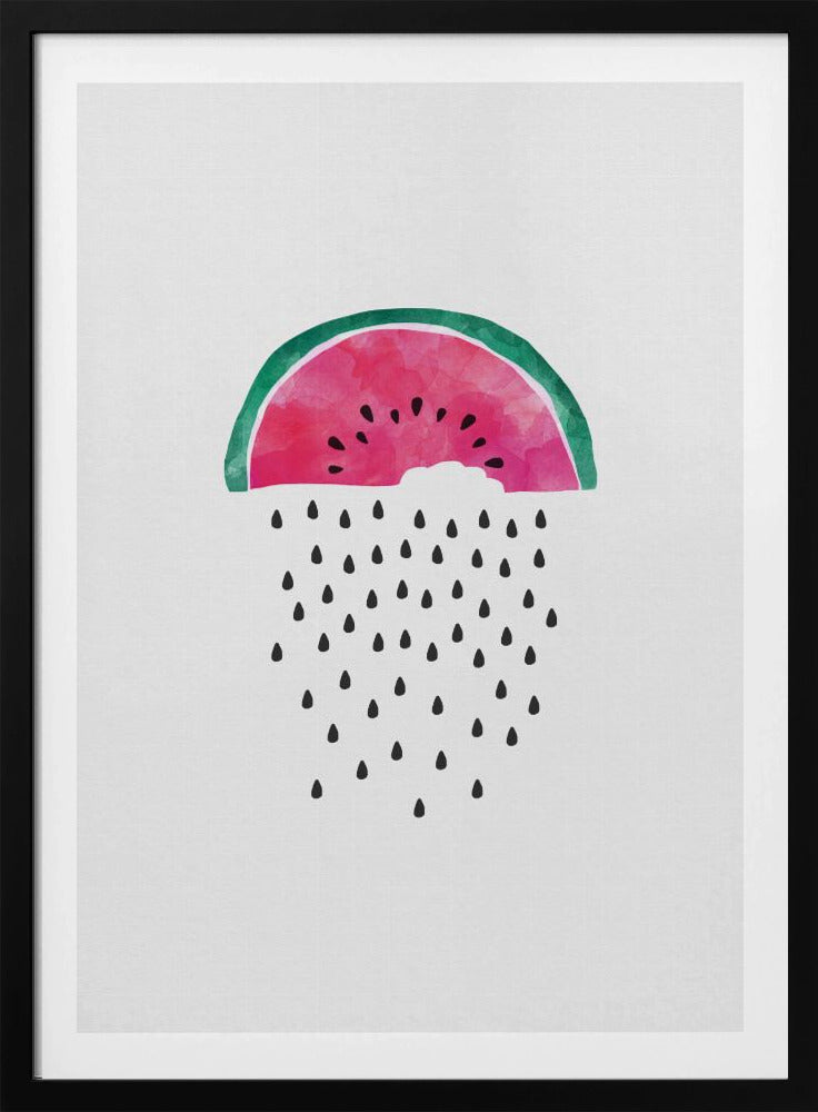 Wassermelonenregen | Poster - Kunstdruck
