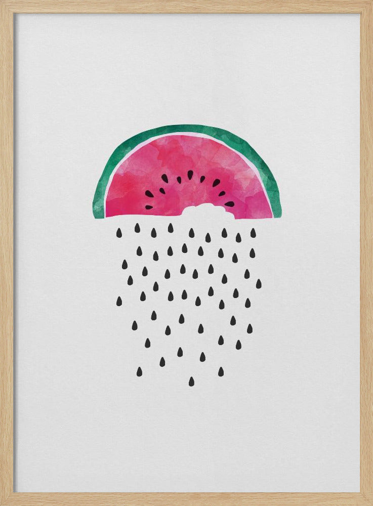 Wassermelonenregen | Poster - Kunstdruck