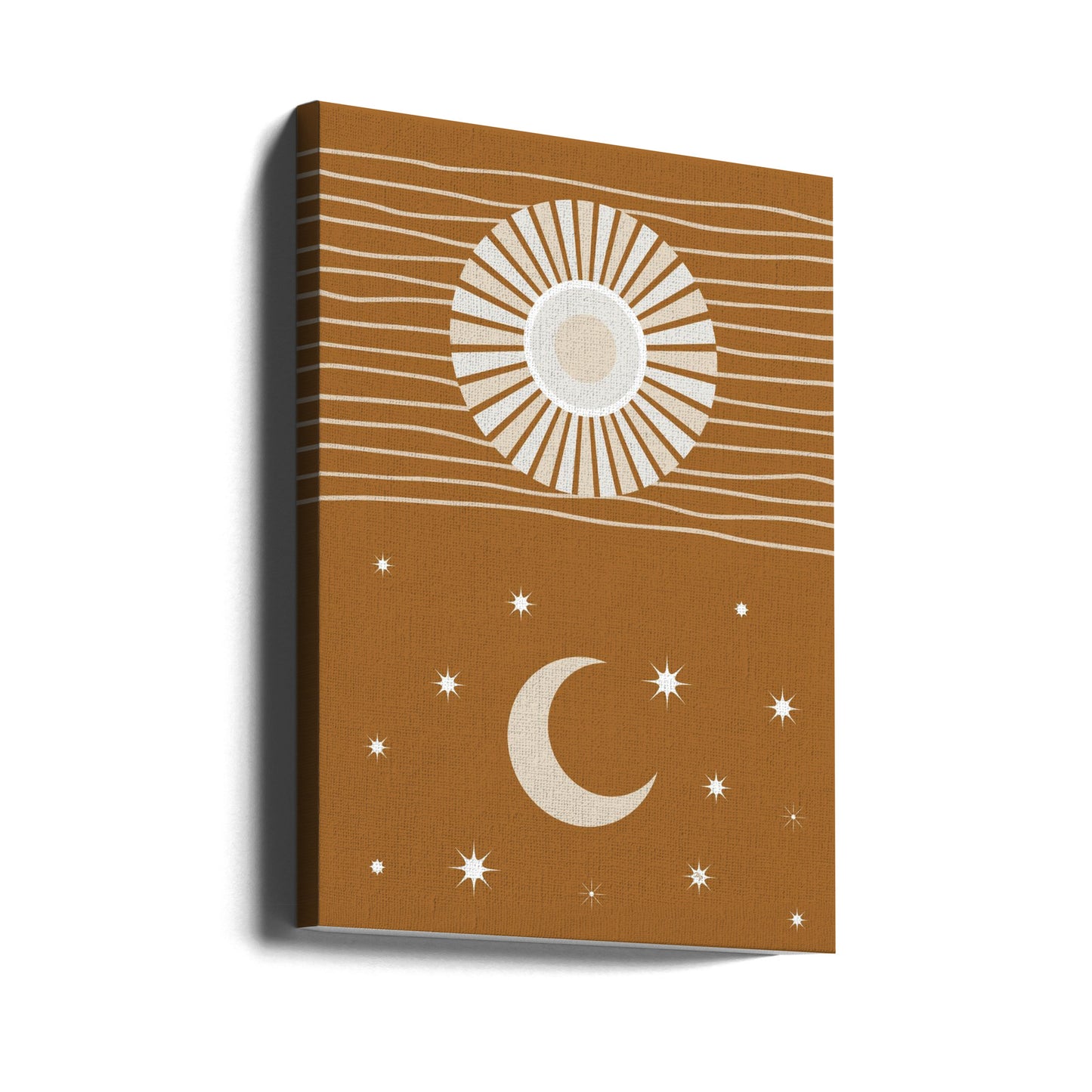 Minimalist Sun and Moon | Canvas