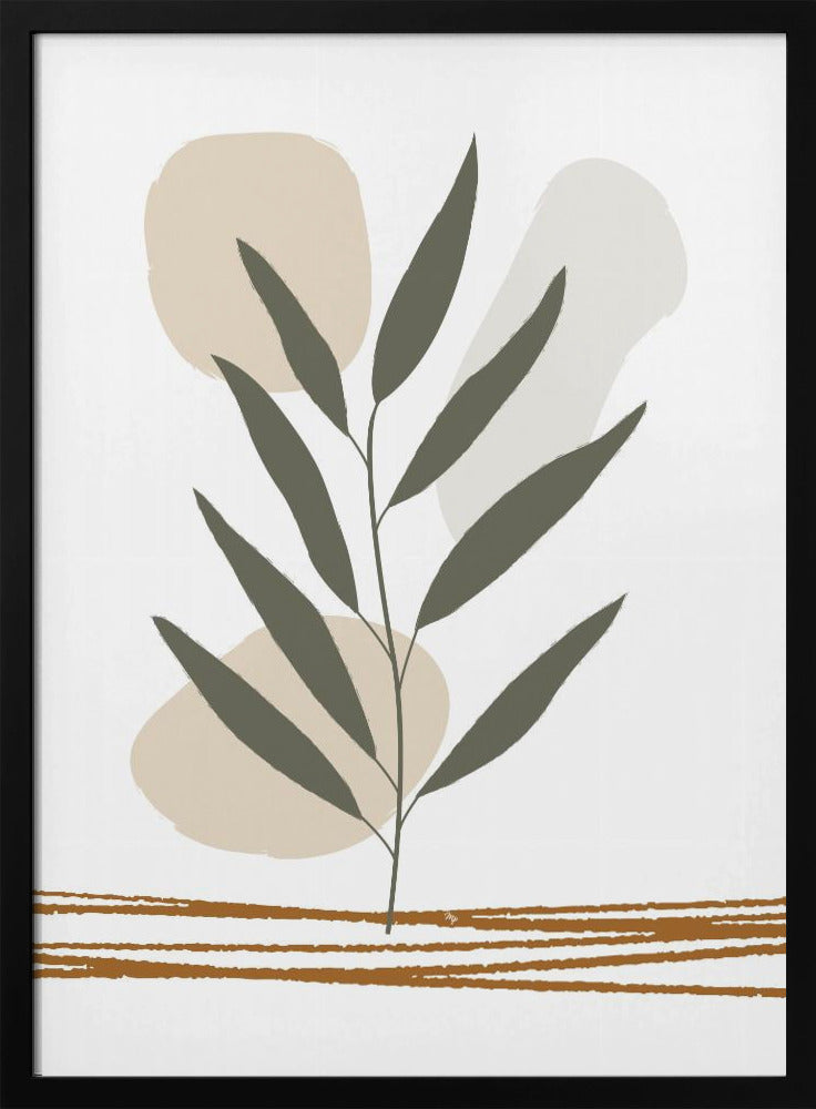 Stylized Green Leaves | Poster