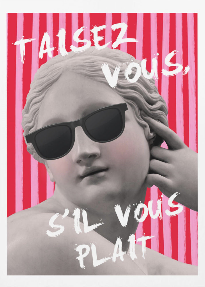 Rosa och rödrandig Venus | Poster