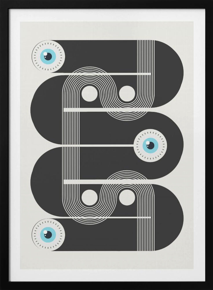 Geometriska onda ögon | Poster