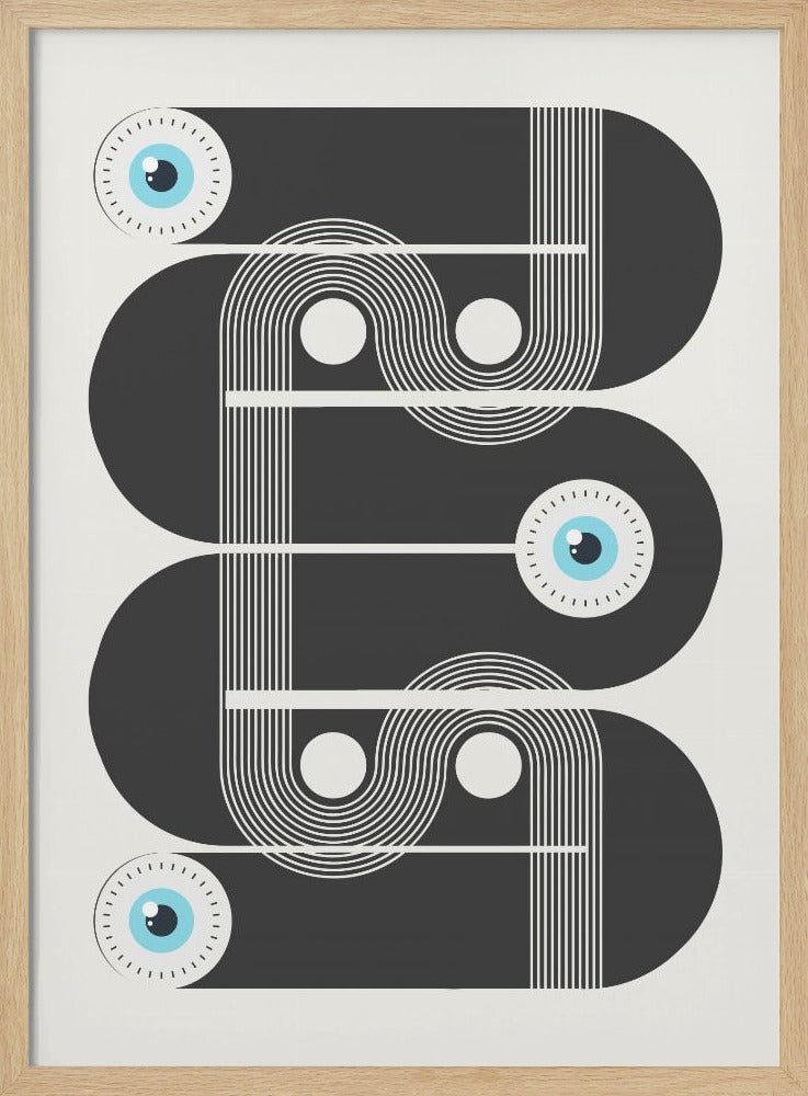 Geometriska onda ögon | Poster
