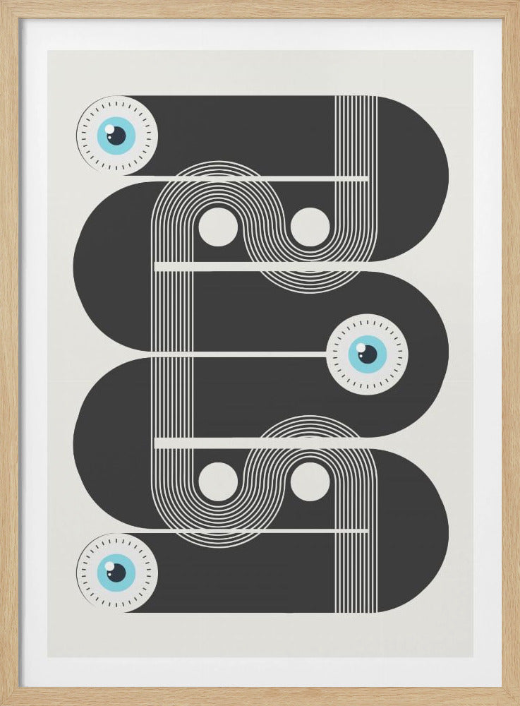 Geometriska onda ögon | Poster