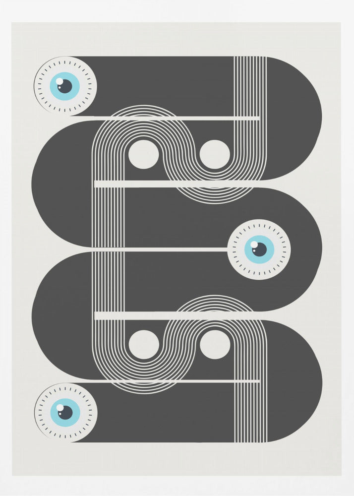 Geometriska onda ögon | Poster
