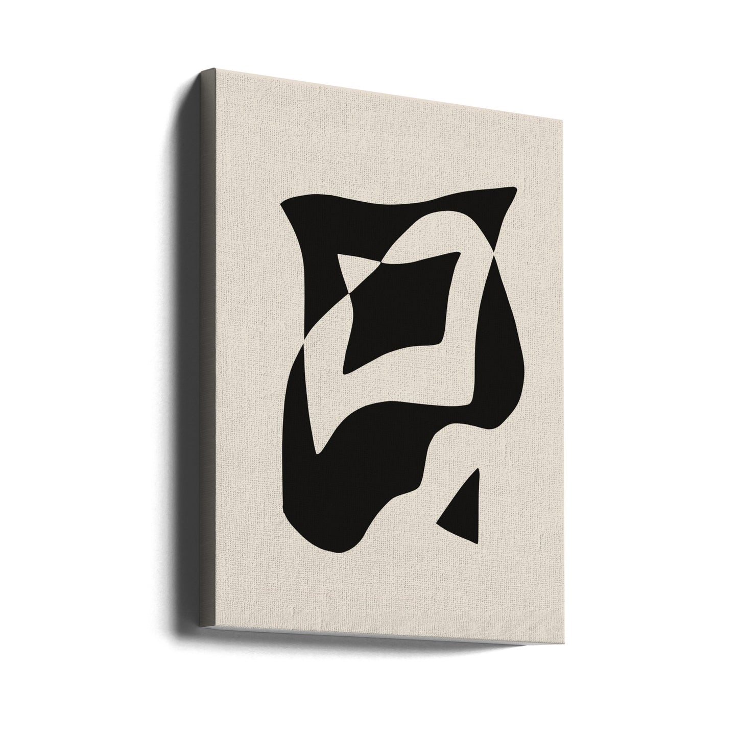 Bold Black And White Geometric Composition | Canvas