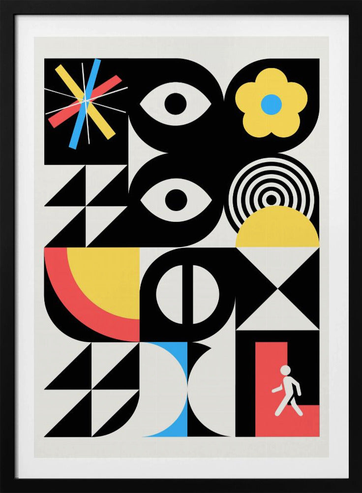 Maximalistisk geometrisk surrealistisk design | Poster