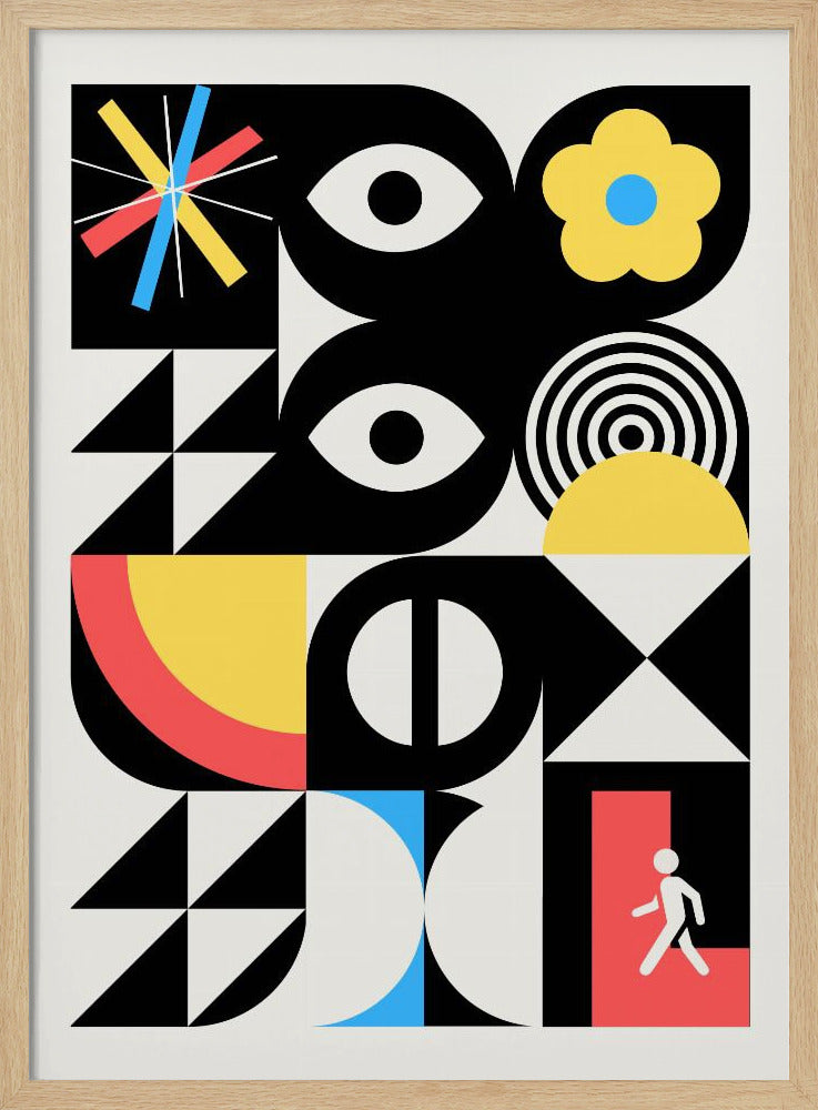 Maximalistisk geometrisk surrealistisk design | Poster