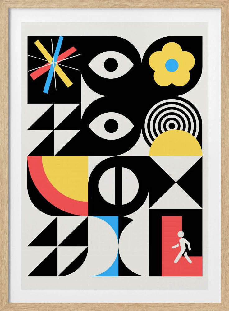Maximalistisk geometrisk surrealistisk design | Poster