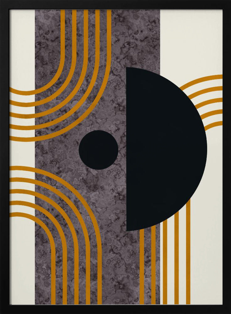 Marble Mid Century Composition | Poster