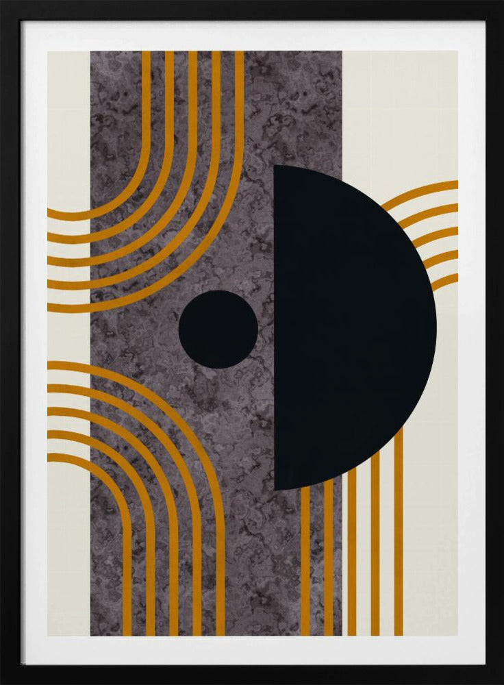Marble Mid Century Composition | Poster