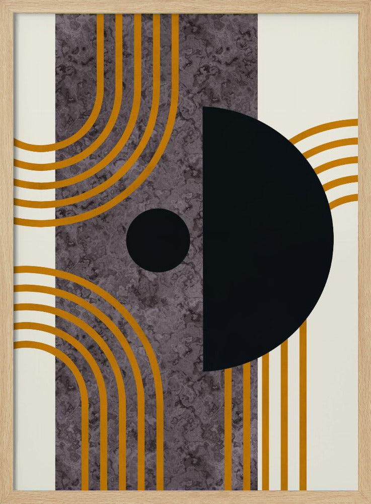 Marble Mid Century Composition | Poster