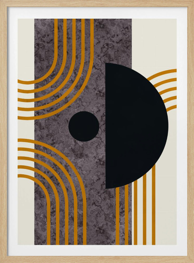 Marble Mid Century Composition | Poster