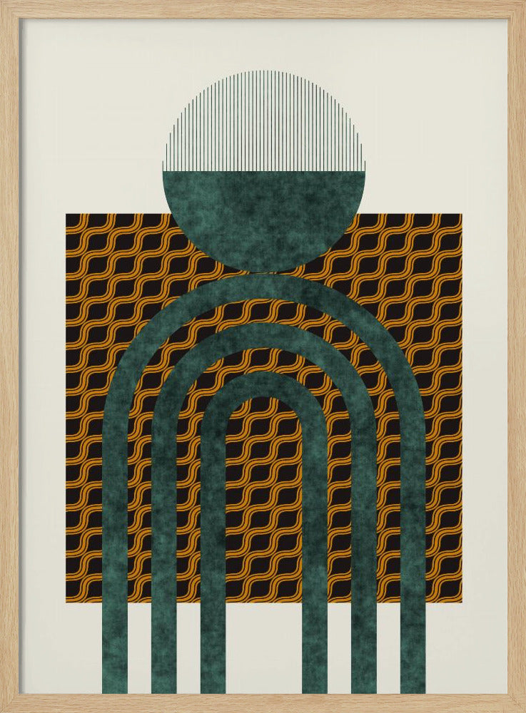 Texturerad komposition från mitten av århundradet 5 | Poster