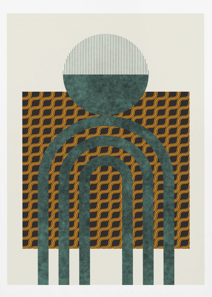 Texturerad komposition från mitten av århundradet 5 | Poster