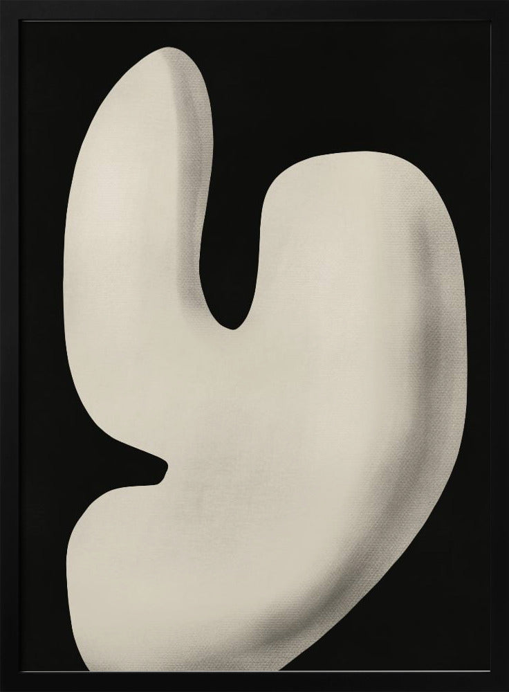Abstrakt vit skulptur Y | Poster