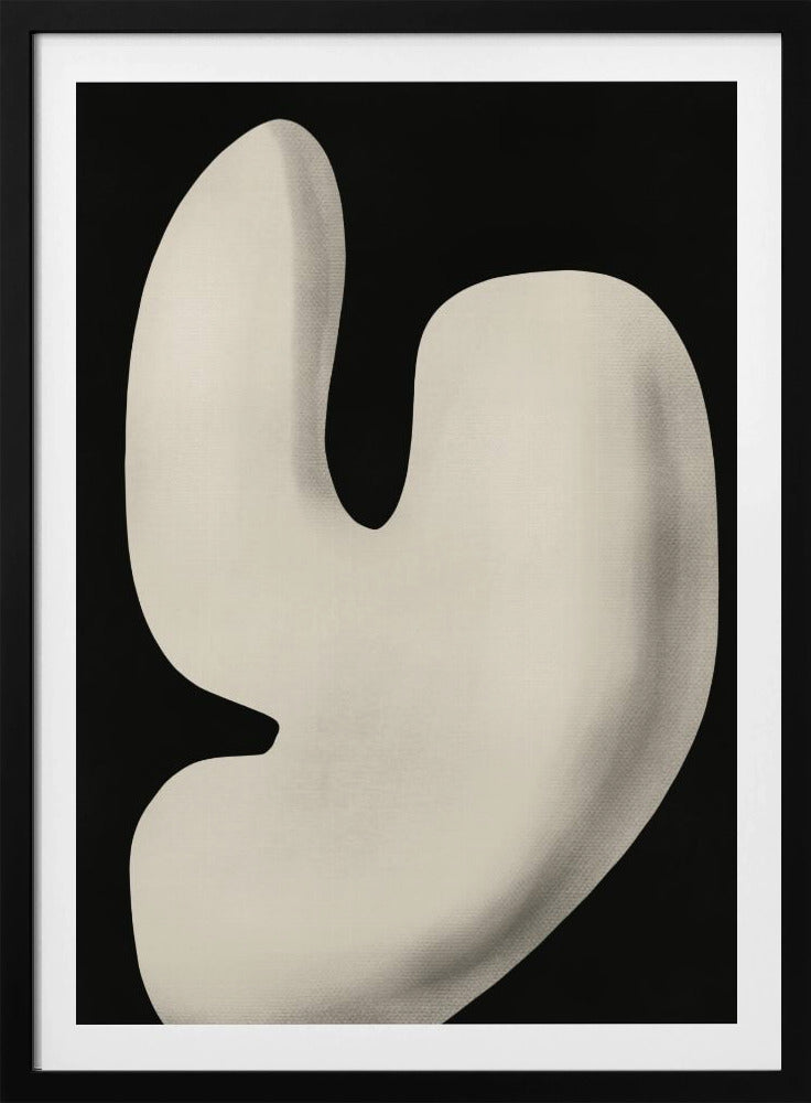 Abstrakt vit skulptur Y | Poster