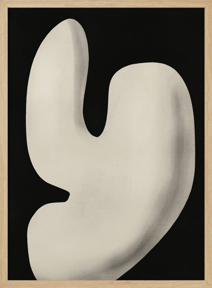 Abstrakt vit skulptur Y | Poster