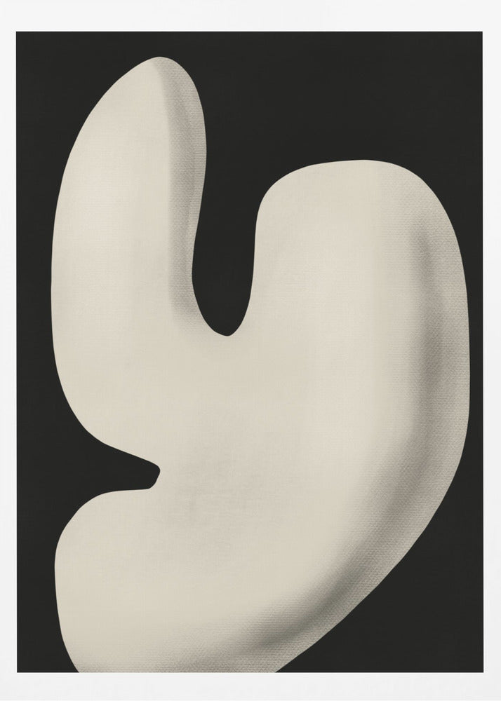 Abstrakt vit skulptur Y | Poster