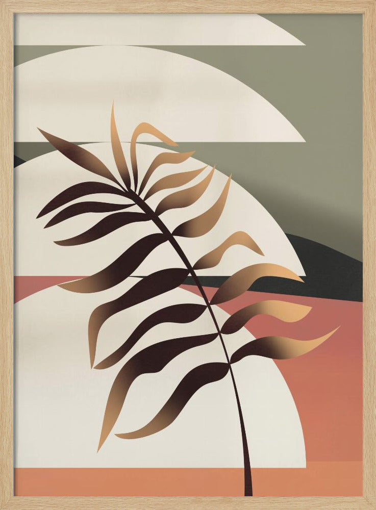 Glowing Palm Leaf | Poster
