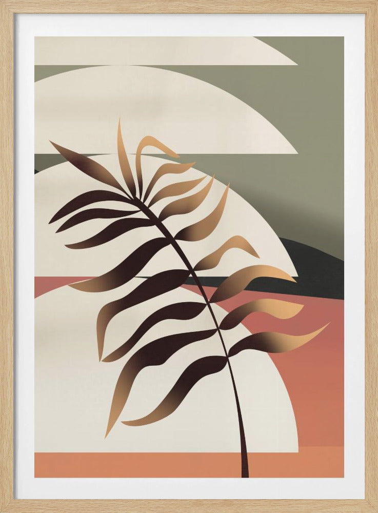 Glowing Palm Leaf | Poster