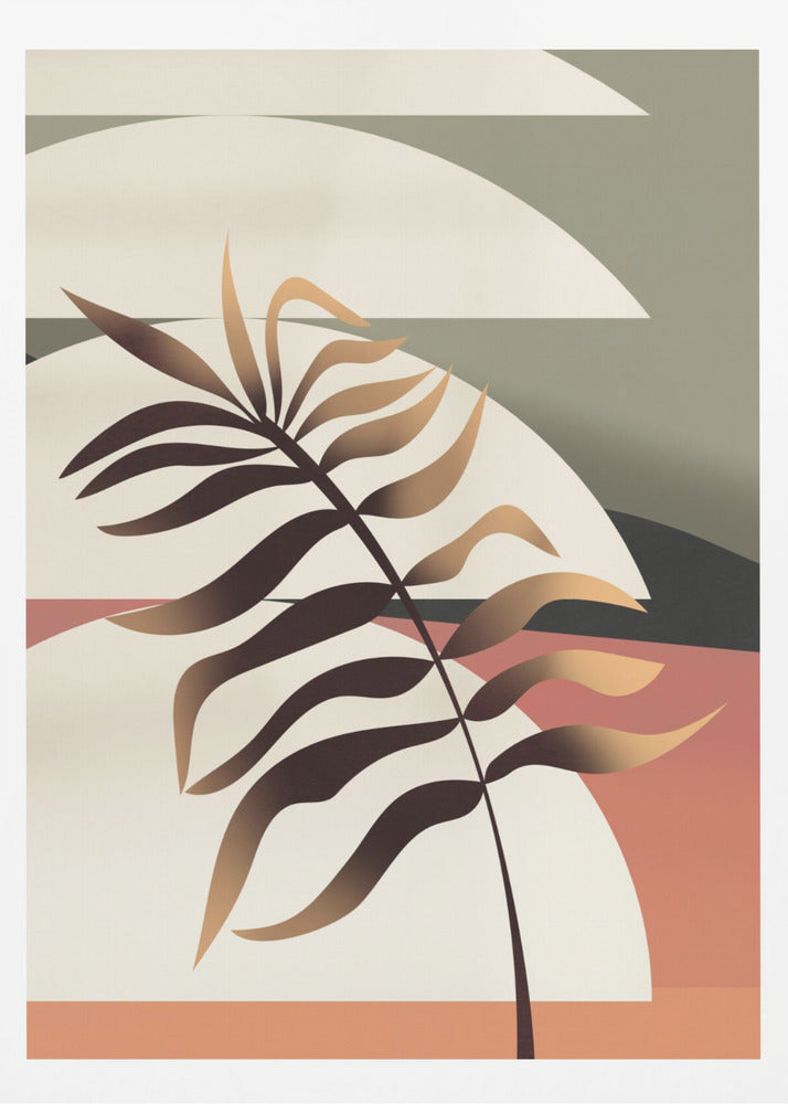 Glowing Palm Leaf | Poster