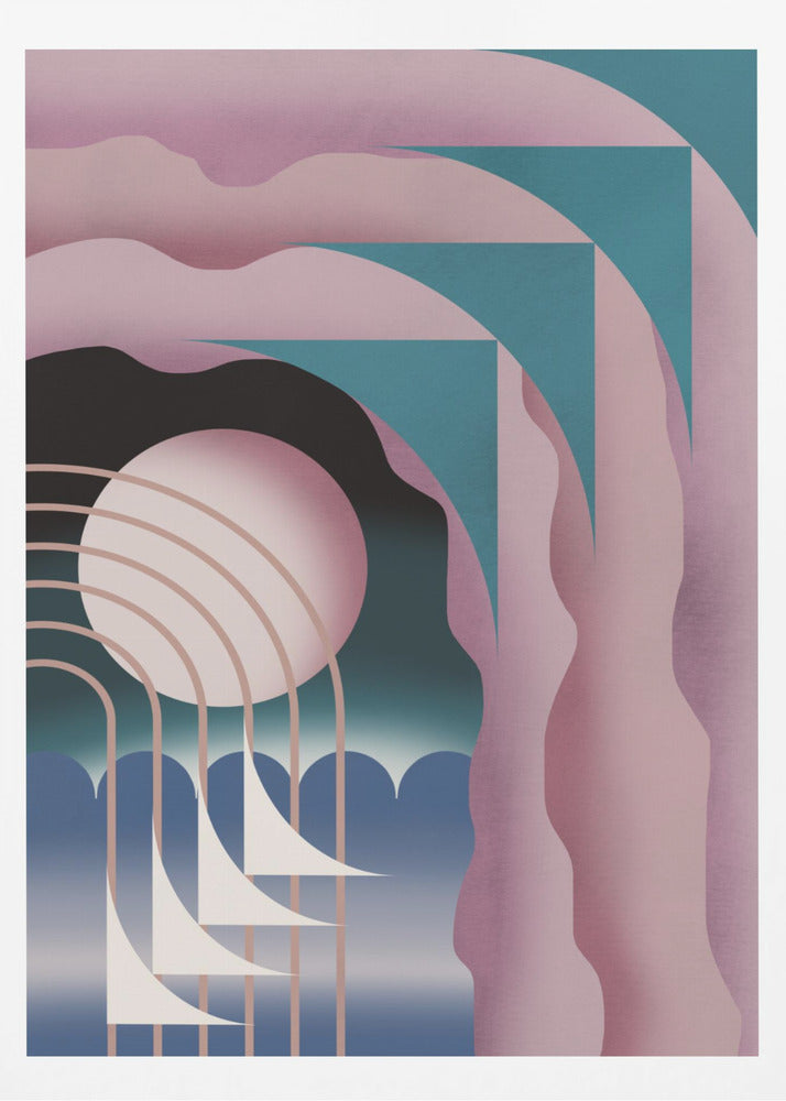 Pink Night Sky | Poster