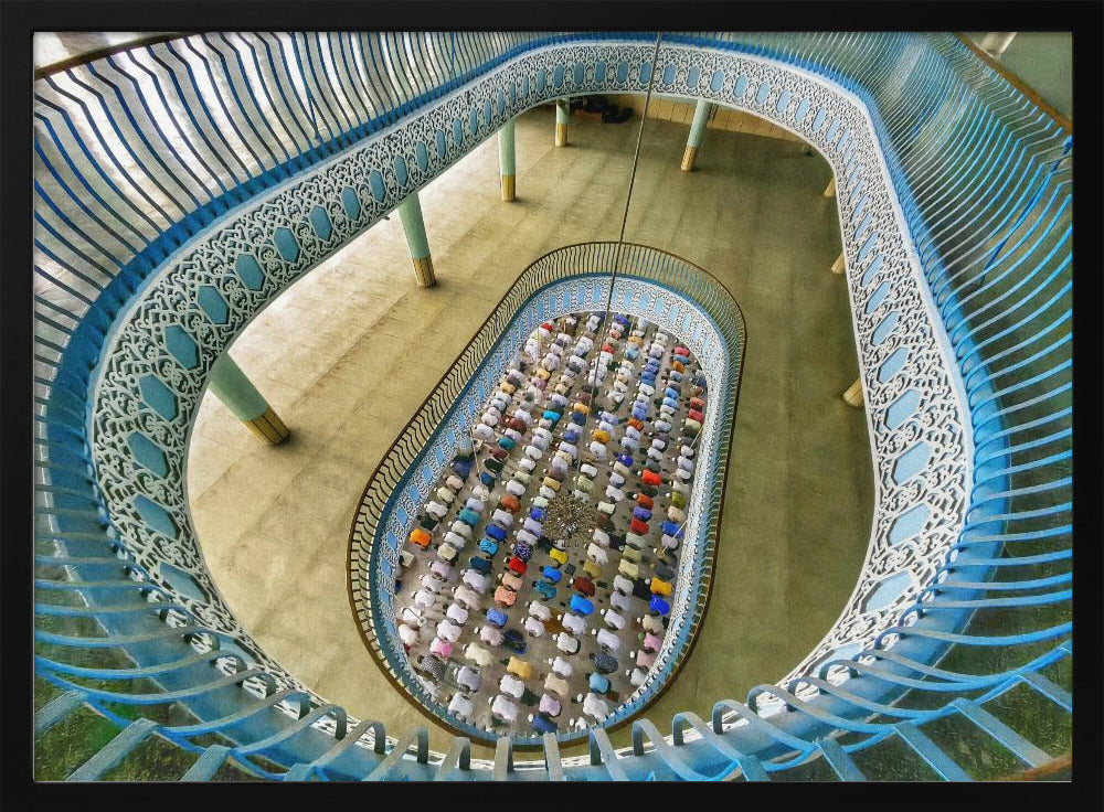 Praying in the mosque | Poster