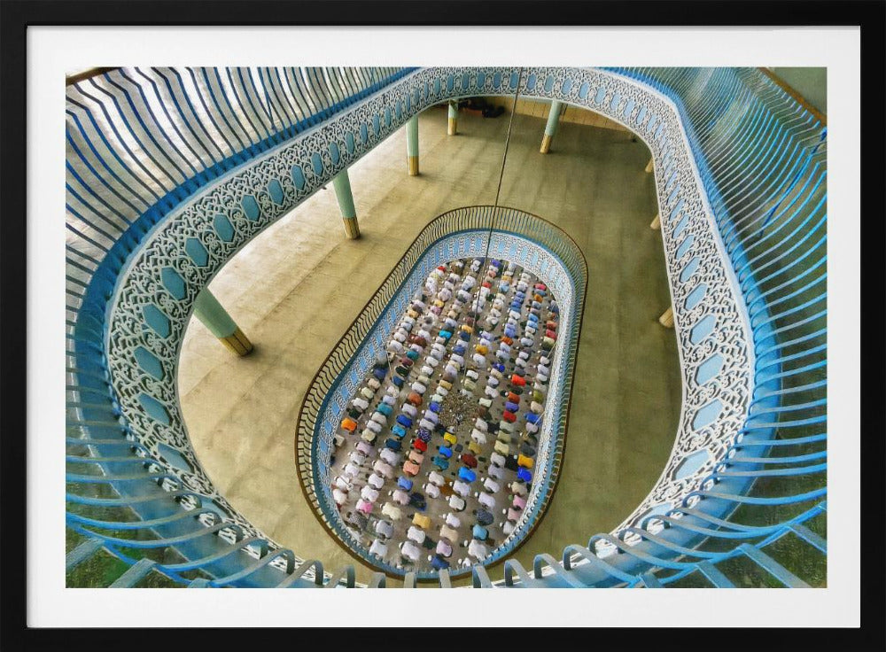 Praying in the mosque | Poster