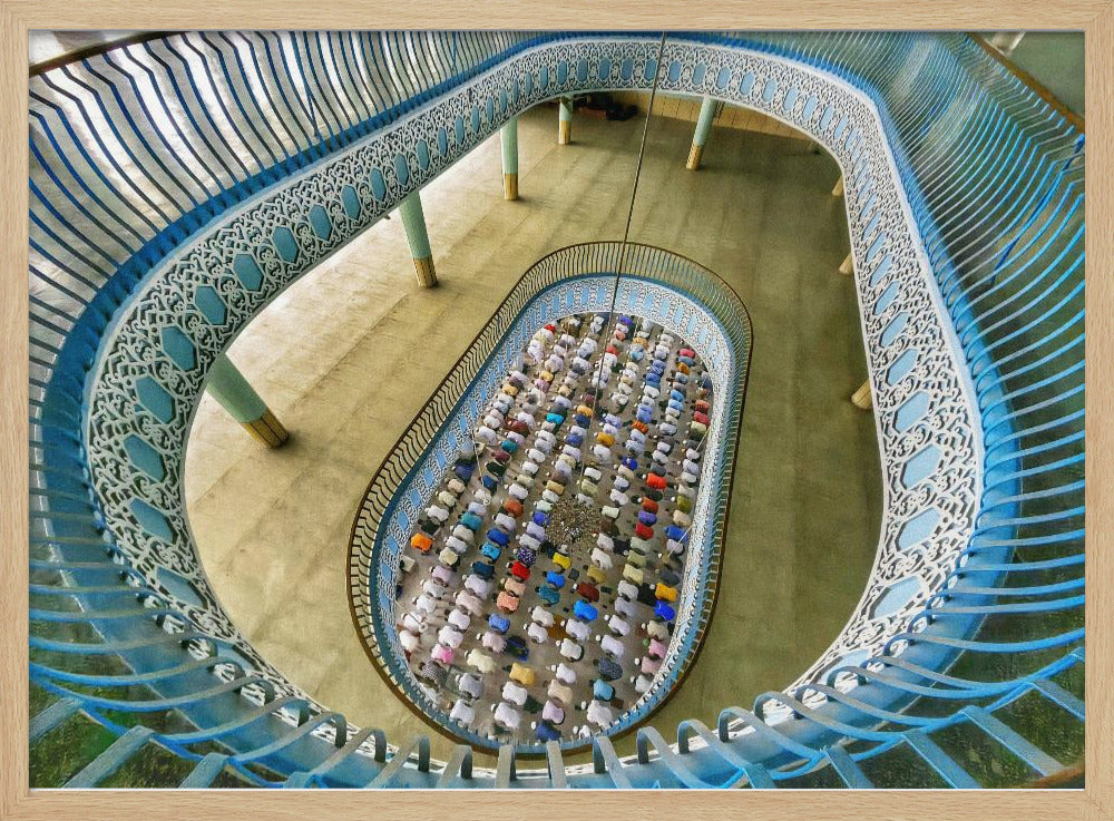 Praying in the mosque | Poster