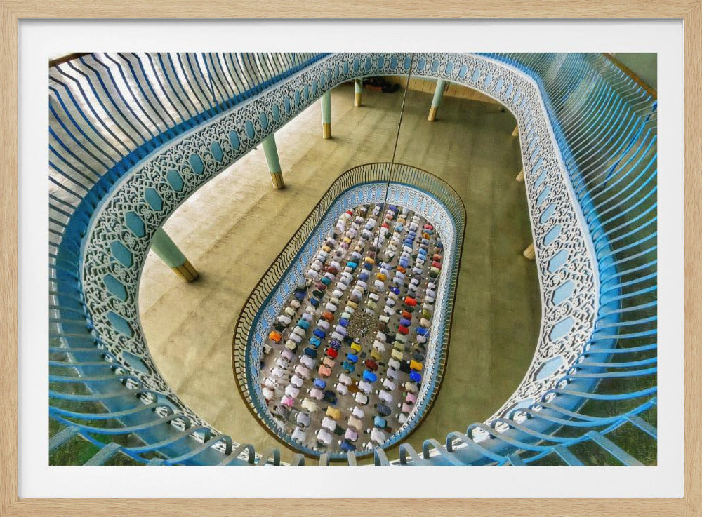 Praying in the mosque | Poster