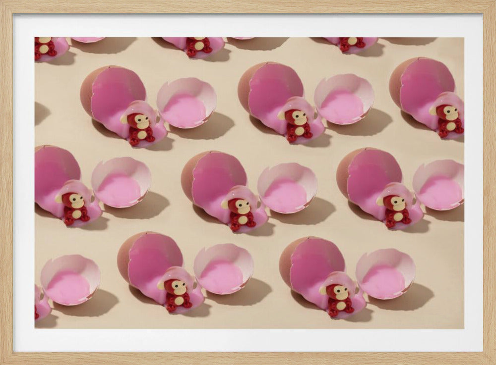 monkey hatching | Poster