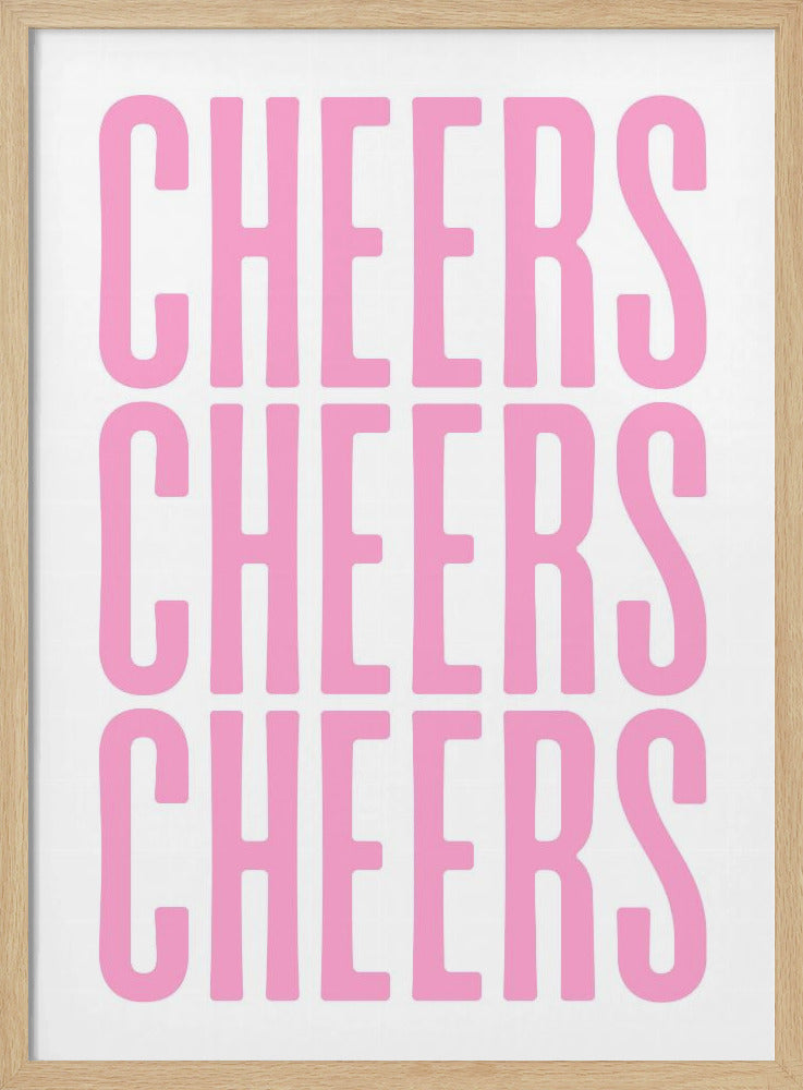 Dreifaches Cheers-Display | Poster - Kunstdruck