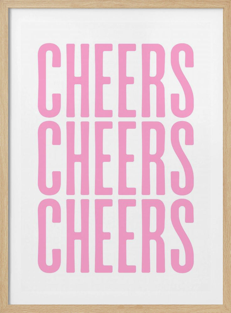 Dreifaches Cheers-Display | Poster - Kunstdruck