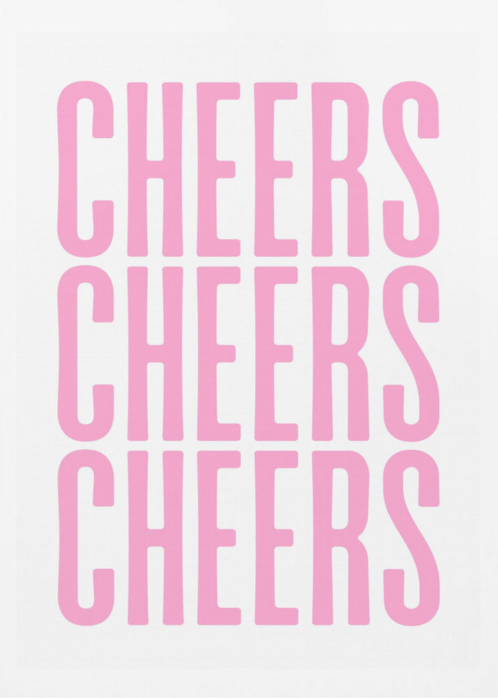 Dreifaches Cheers-Display | Poster - Kunstdruck