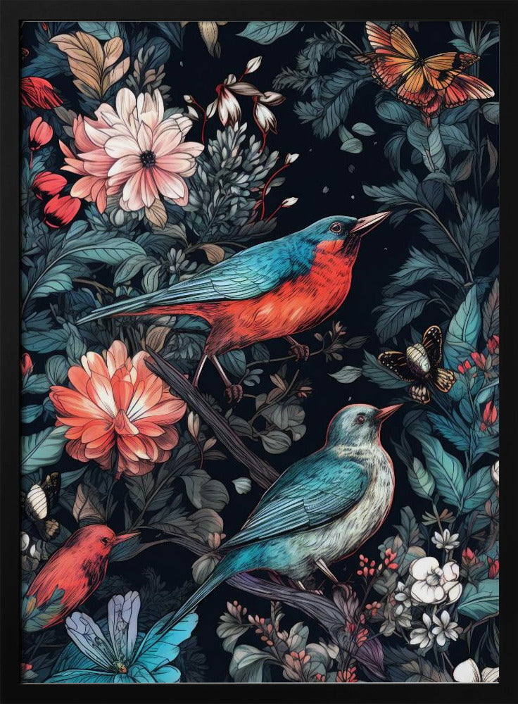 Flowers and birds 20 | Poster