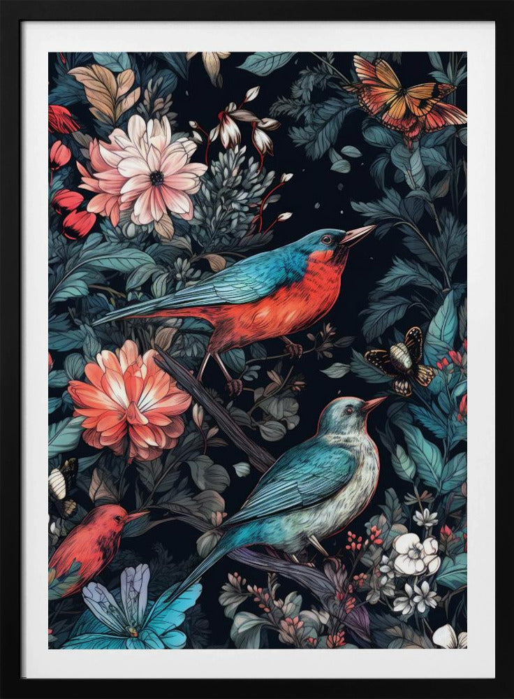 Flowers and birds 20 | Poster