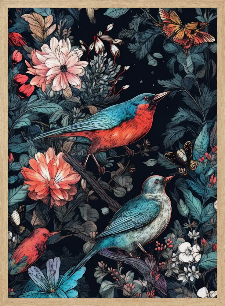 Flowers and birds 20 | Poster