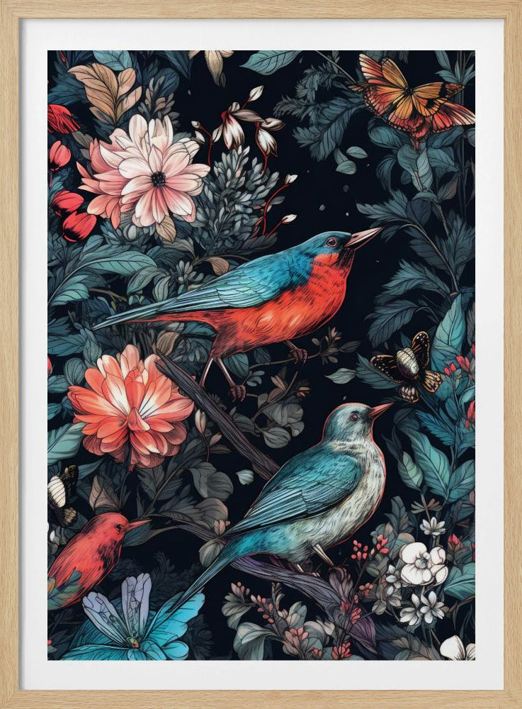 Flowers and birds 20 | Poster