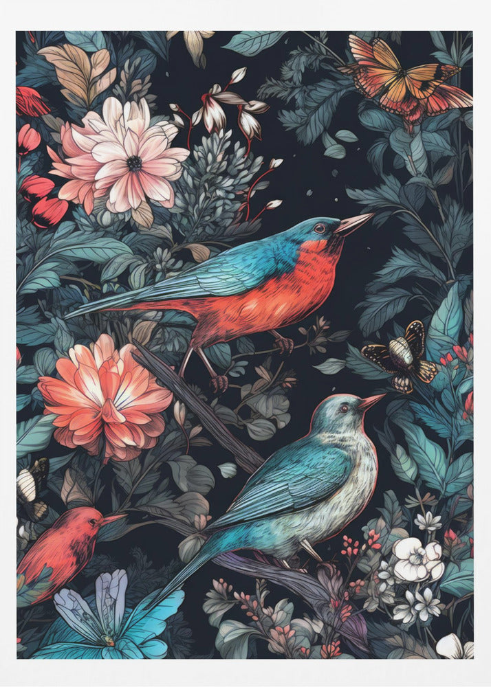 Flowers and birds 20 | Poster