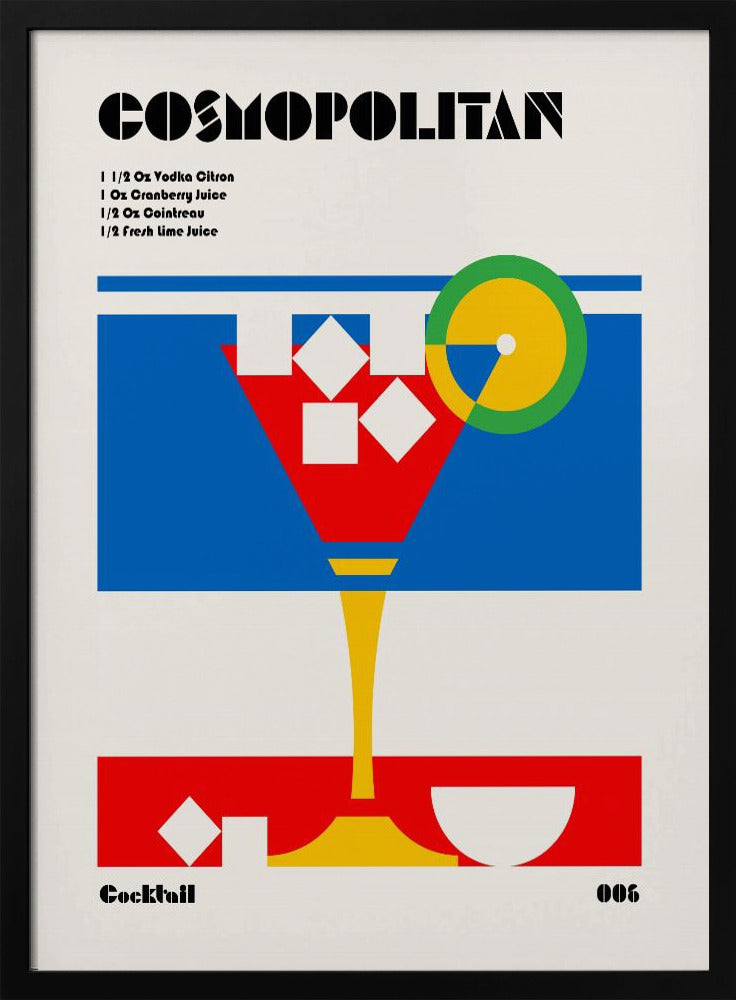 Kosmopolitisk Bauhaus-cocktail | Poster