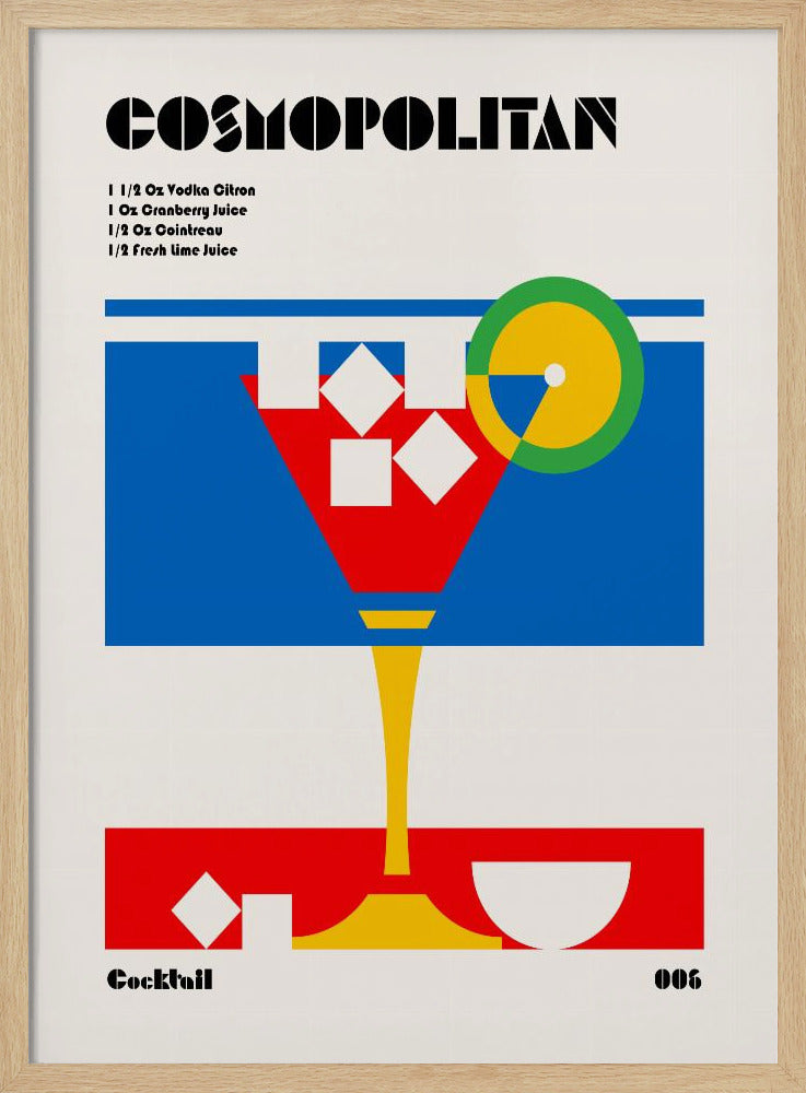 Kosmopolitisk Bauhaus-cocktail | Poster