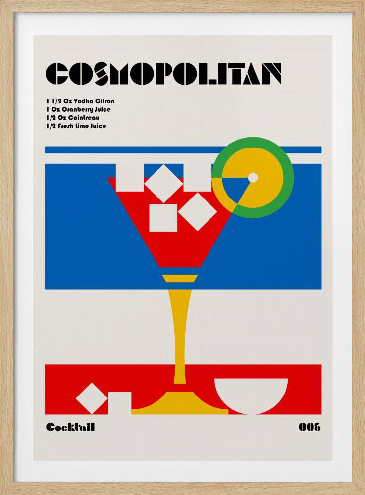 Kosmopolitisk Bauhaus-cocktail | Poster