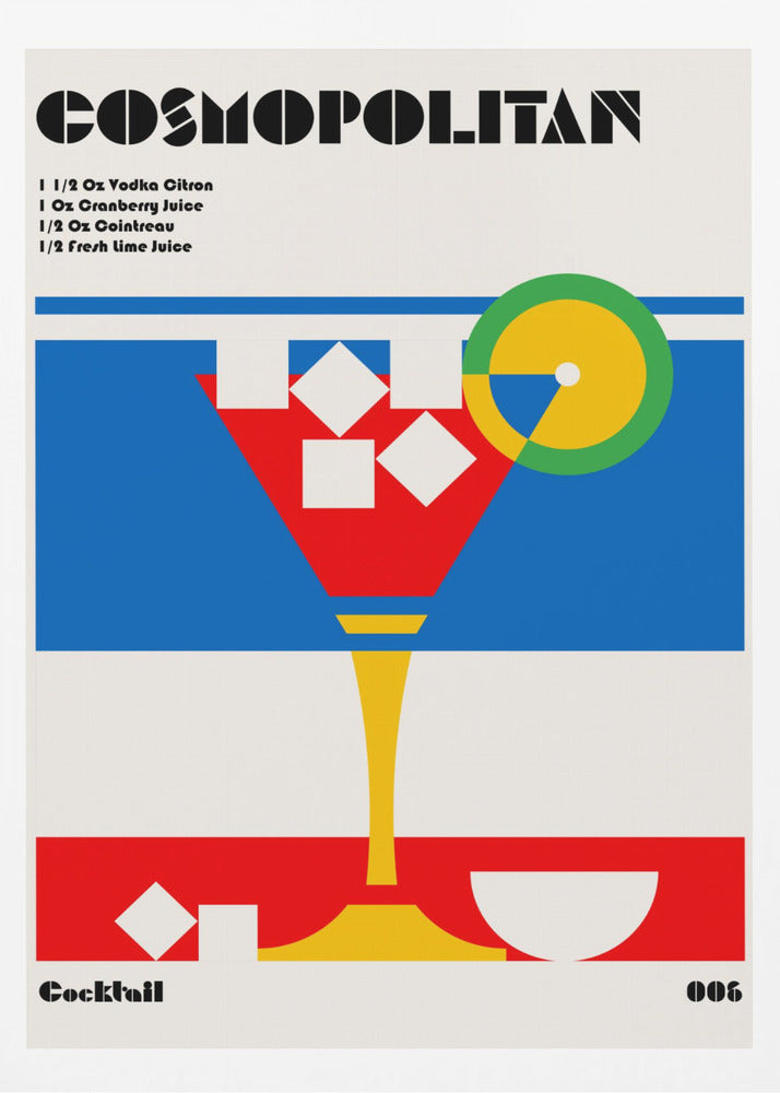 Kosmopolitisk Bauhaus-cocktail | Poster