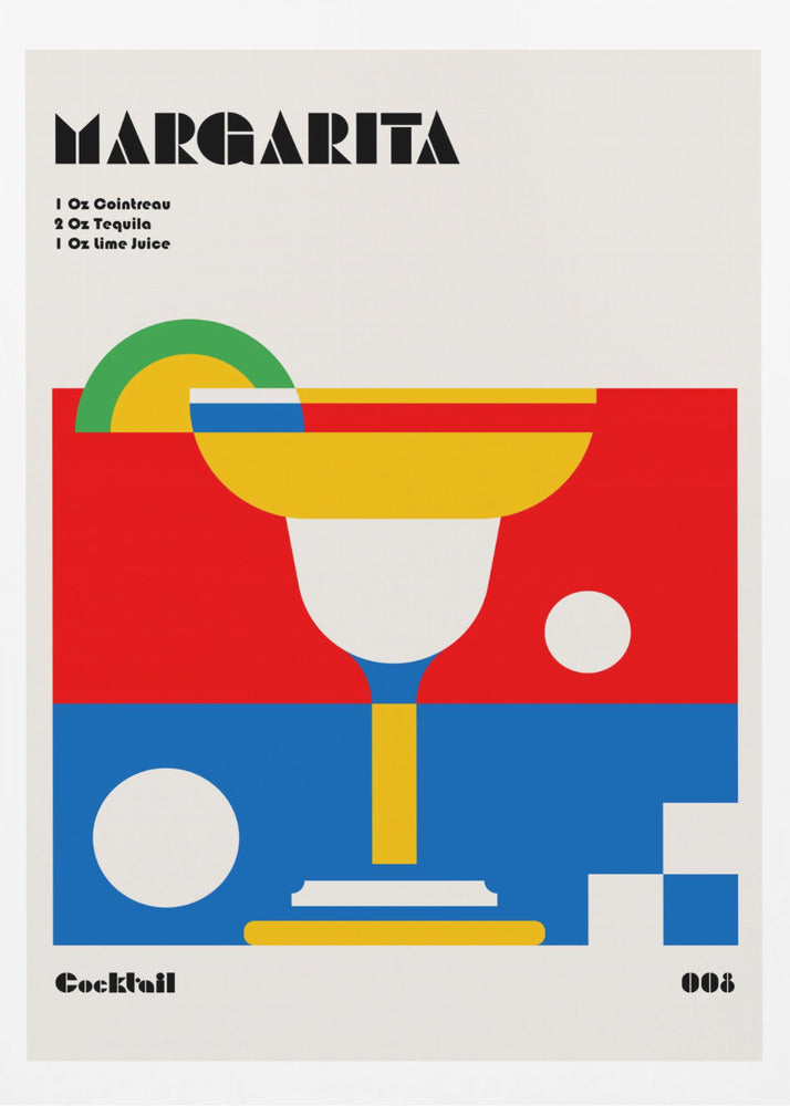 Margarita Bauhaus Cocktail | Poster